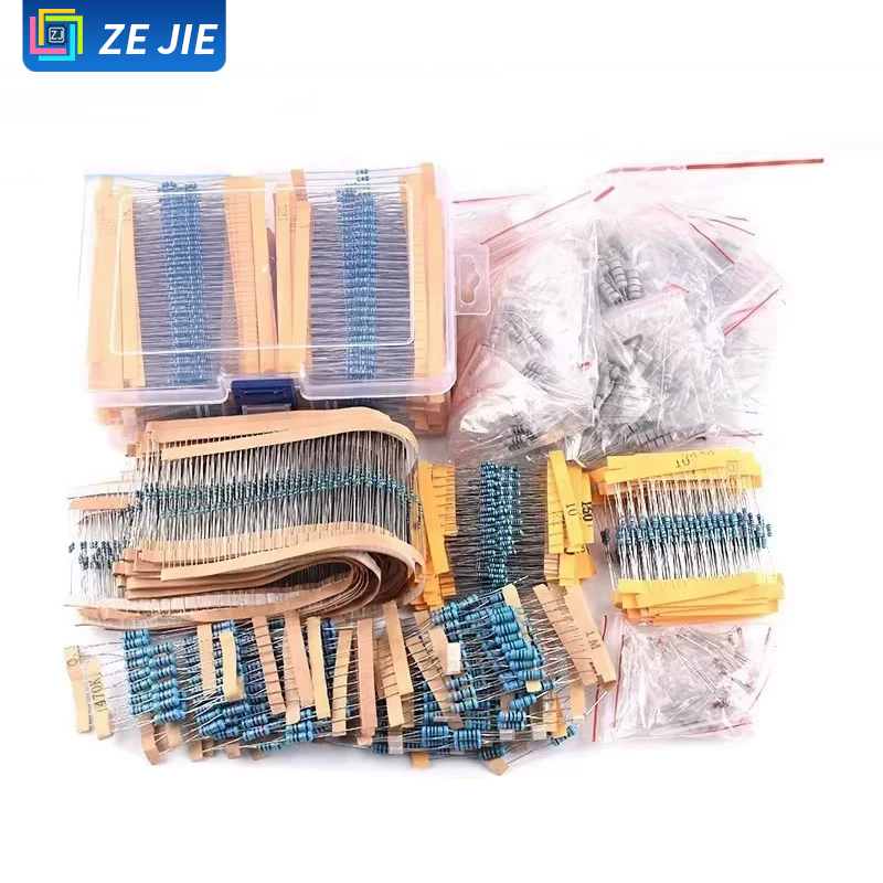 Resistor Kit 1 4W - 1/4W Metallfilm-Widerstandssortiment-Kit, 1/2W 1W 2W 3W