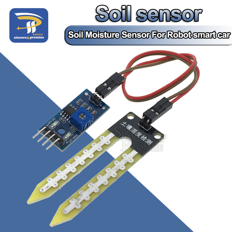 Diy Analog Electronics - Intelligenter Elektronischer Bodenfeuchtesensor, Feuchtigkeitsmessmodul für Arduino-Entwicklungsboard,