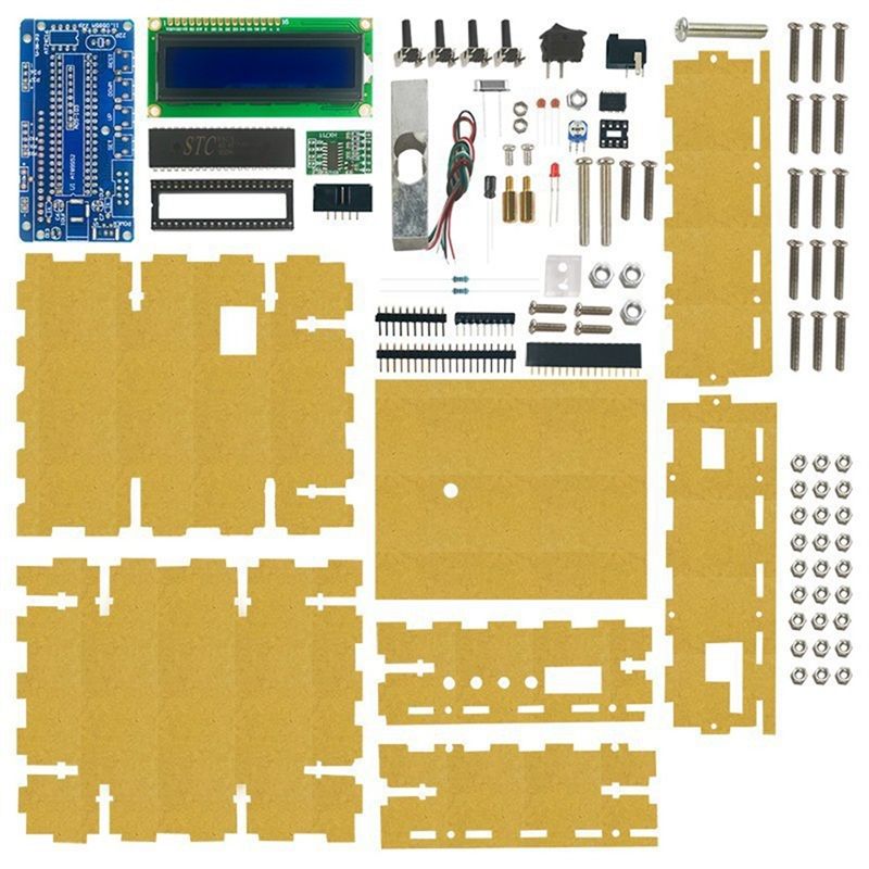 Diy Electronic Load - A01E-Mikrocontroller Elektronische Waage DIY-Kit mit Halterung,