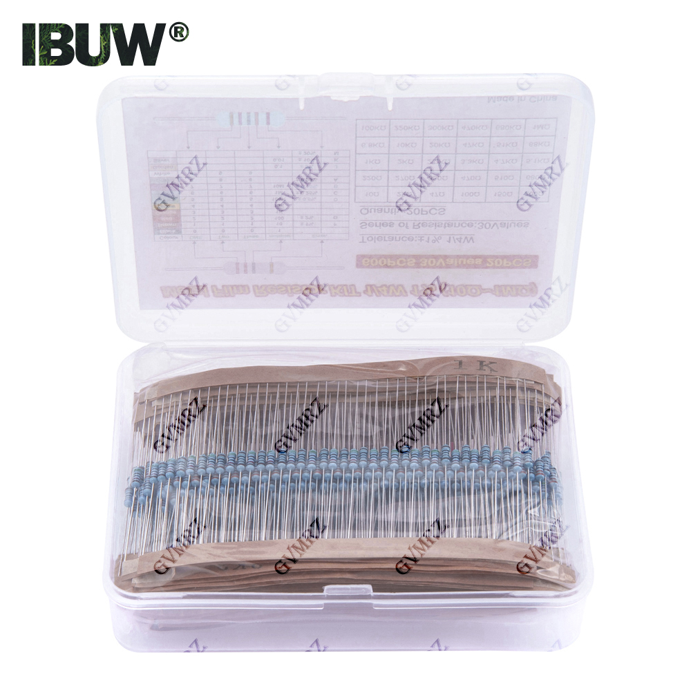 Resistor Kit 1 4W - 600 Stück 30 Werte 1/4 W