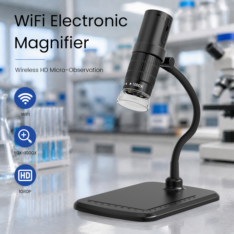 Diy Electronics Microscope - WIFI-Mikroskopkamera Digitales Videomikroskop Verstellbarer Ständer 8
