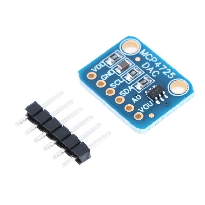 Diy Analog Electronics - MCP4725 DAC-Breakout-Modul 12-Bit-Digital-Analog-Wandler I2C-Kommunikation für DIY-Elektronikprojekte