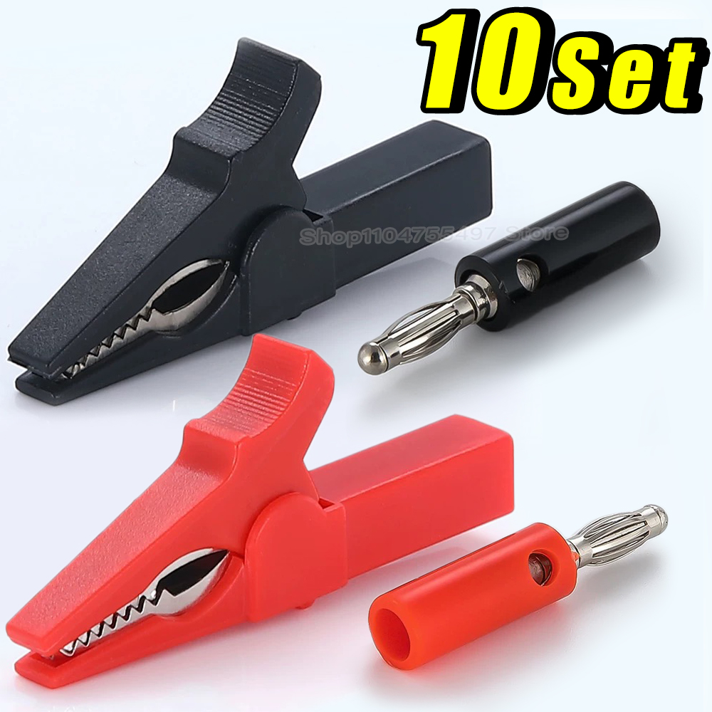 Krokodilklemme mit Bananenstec – Crocodile Clip Set Bewertung und Preis