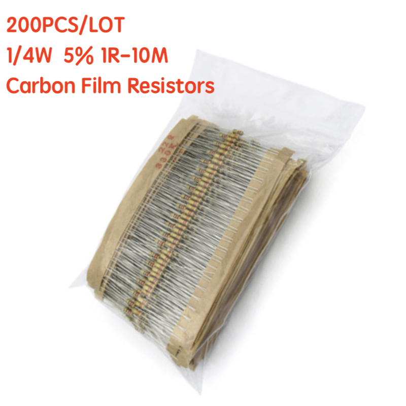 200PCS 1/4W Carbon Film Widers – Resistor Kit 1 4W Bewertung und Preis