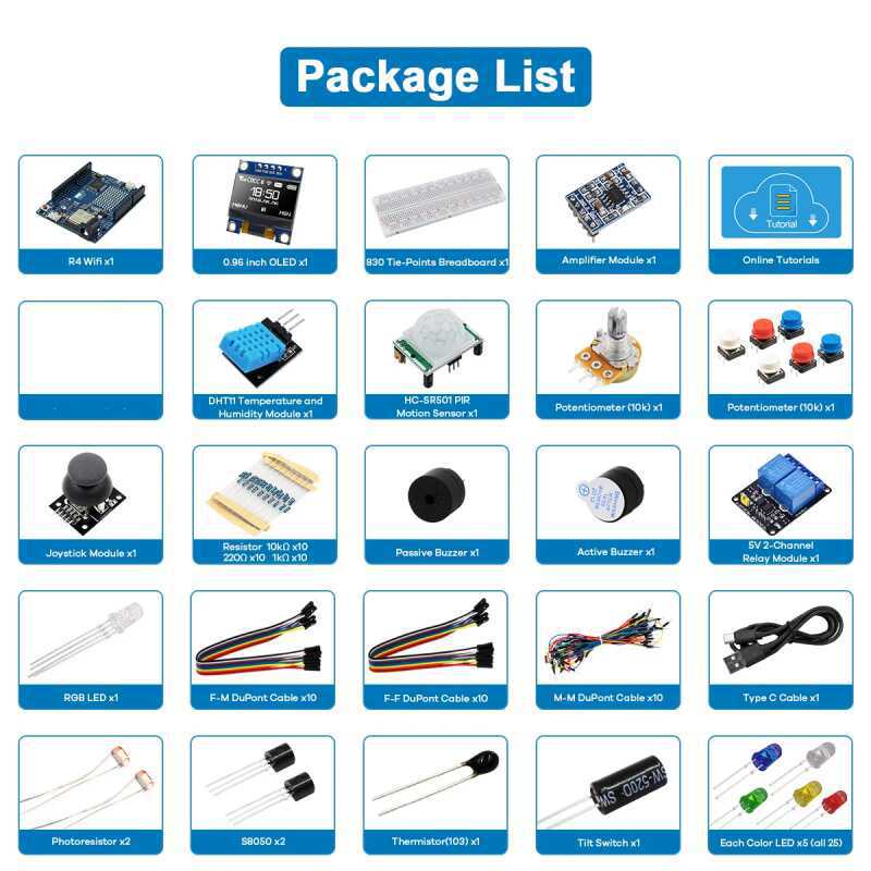 UNO R4 WiFi-kompatibles Entwic – Diy Electronics Starter Kit Bewertung und Preis