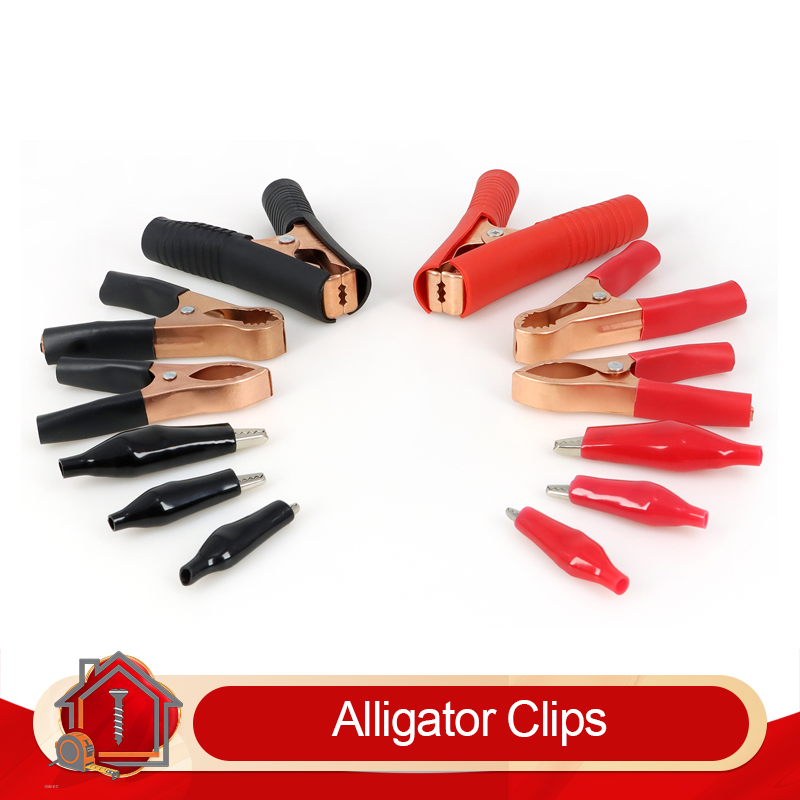 Krokodilklemmen-Set Schwarz Ro – Crocodile Clip Set Bewertung und Preis