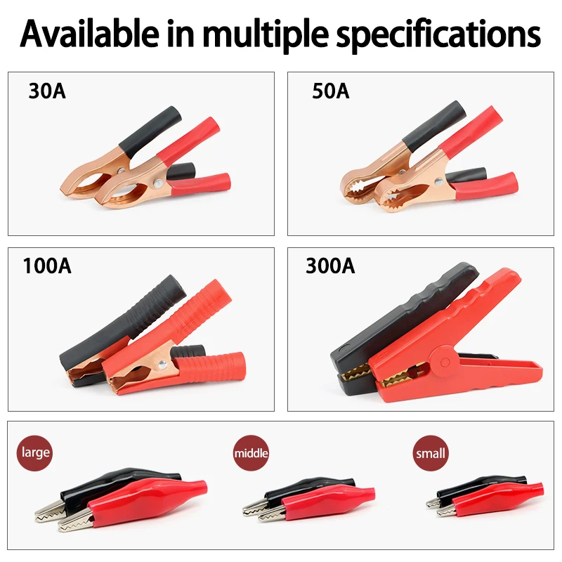 Krokodilklemmen-Set Schwarz Ro – Crocodile Clip Set Bewertung und Preis