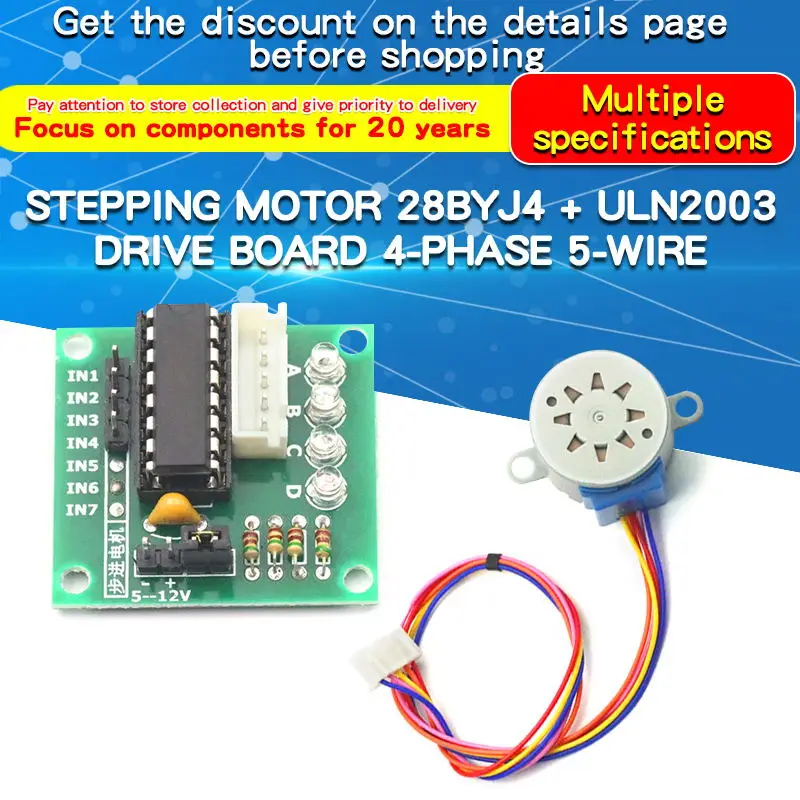1PCS 28BYJ4 Schrittmotor ULN20 – Stepper Motor 28Byj Bewertung und Preis
