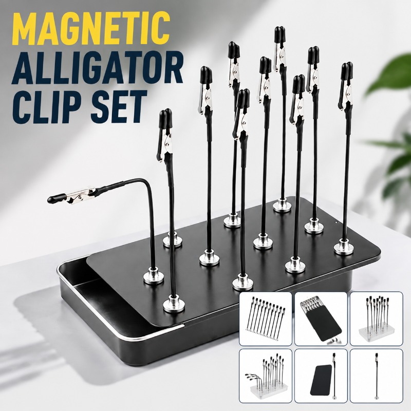 Magnetisch biegbare, beschicht – Crocodile Clip Set Bewertung und Preis