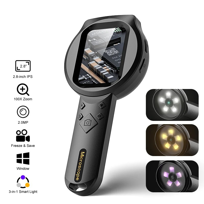 2,8'' IPS Digitale Lupe HD 108 – Diy Electronics Microscope Bewertung und Preis