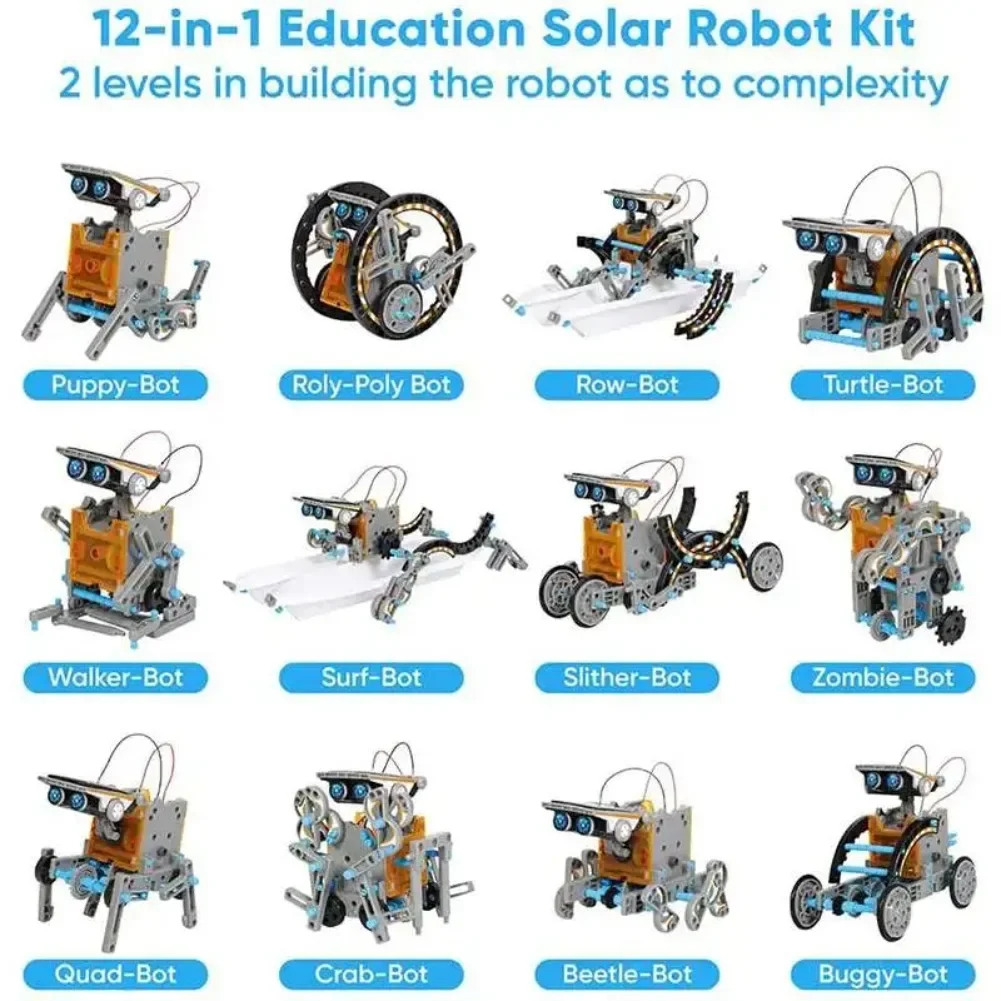 13-in-1 solarbetriebener Robot – Diy Electronics Workshop Bewertung und Preis