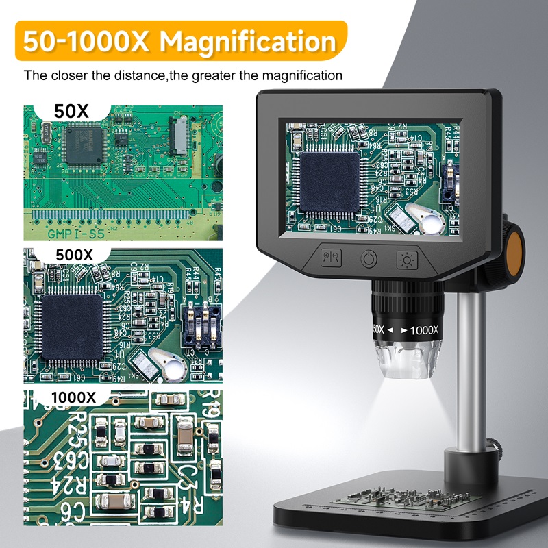 Mikroskopkamera mit 4,3-Zoll-B – Diy Electronics Microscope Bewertung und Preis